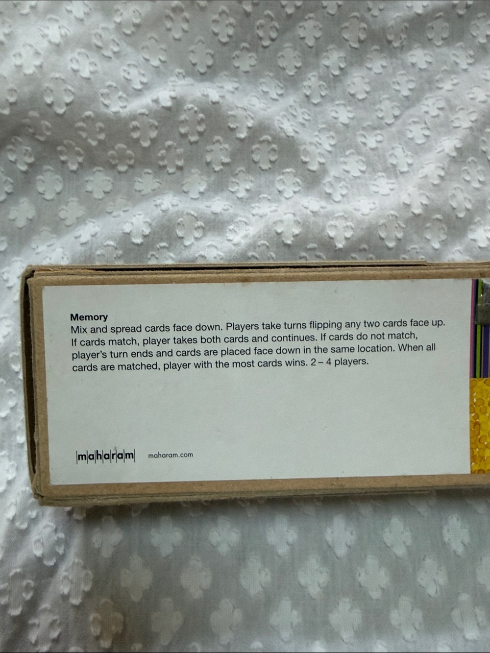 MAHARAM Memory Matching Game - Picture 3 of 5